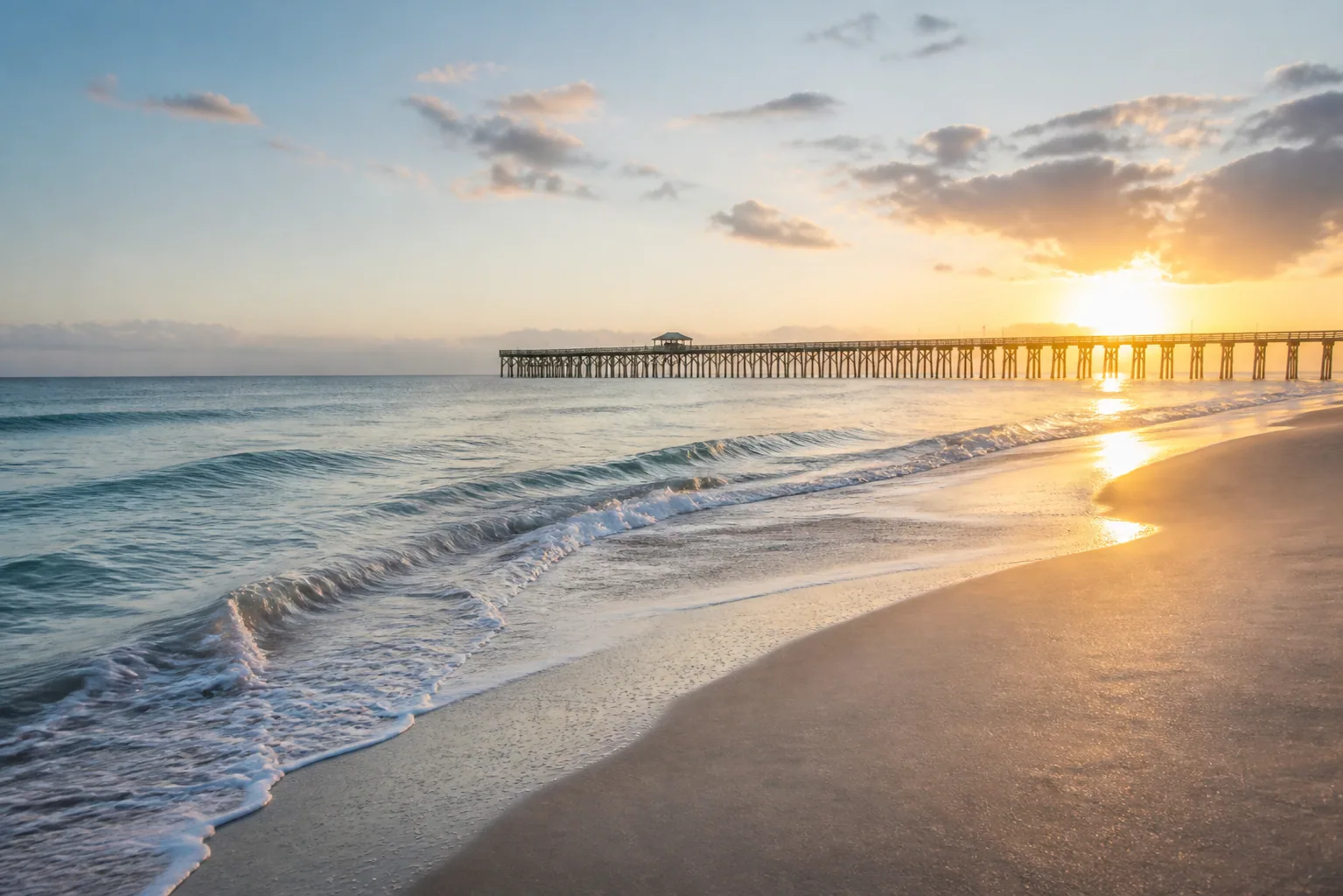 Sunrise over the Volusia County coast
